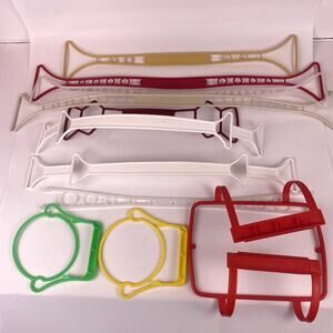Vintage Tupperware Container Carrier Straps Cake Bowl Tray Variety Bundle Lot